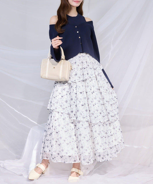 one after another 開衫套裝拼接層疊連衣裙