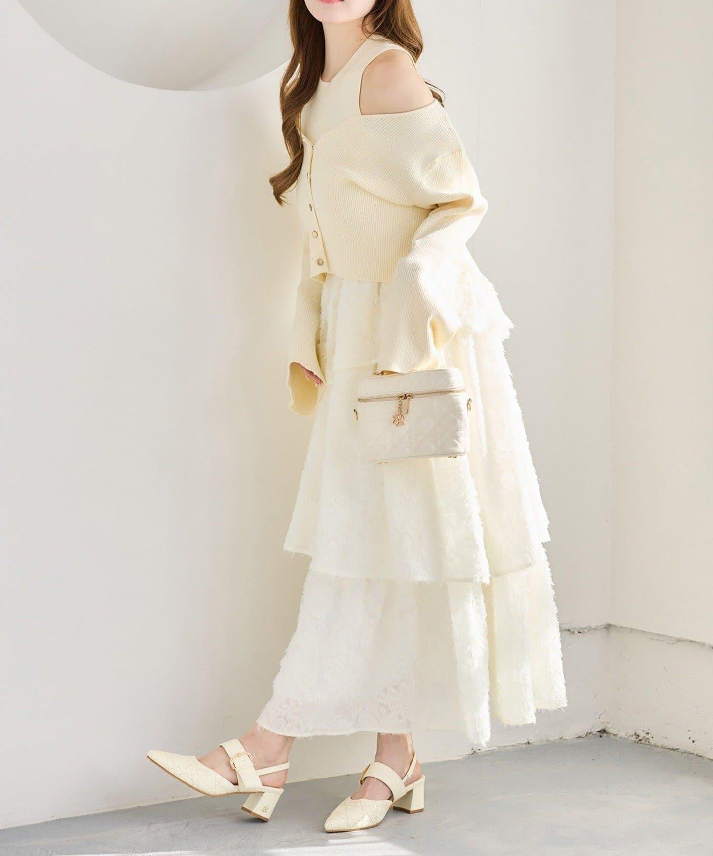 one after another 開衫套裝拼接層疊連衣裙