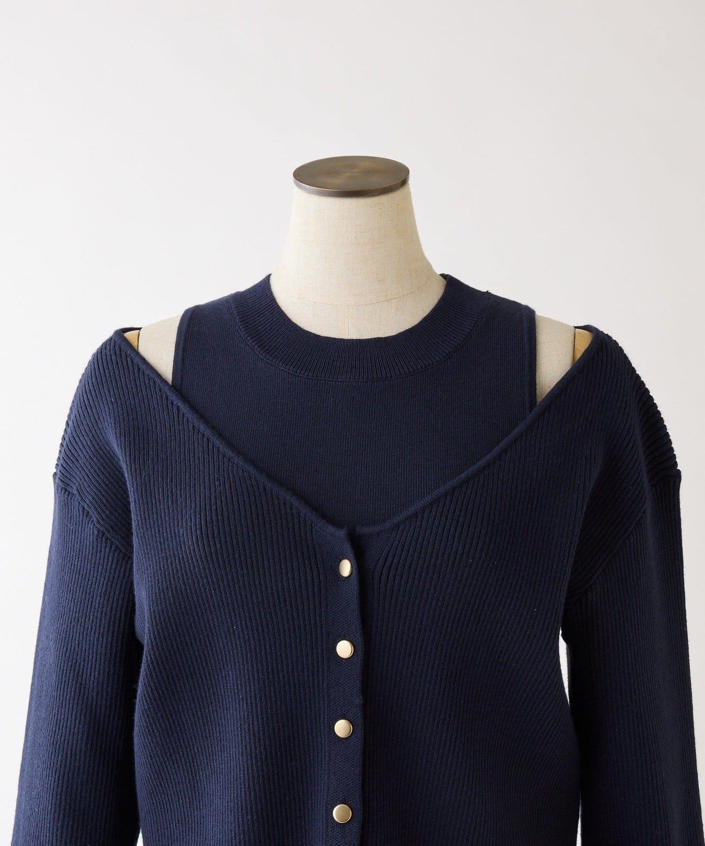 one after another 開衫套裝拼接層疊連衣裙