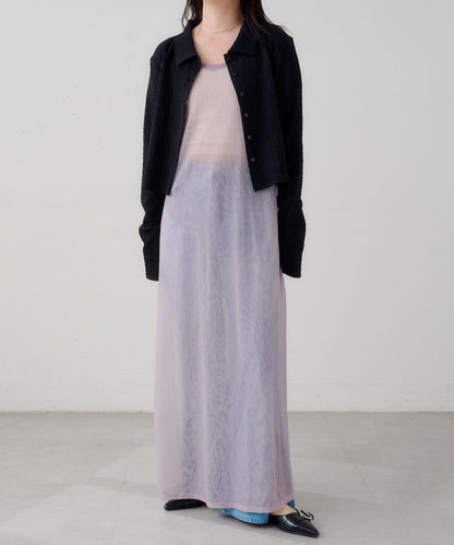 B 透感雙面設計連衣裙