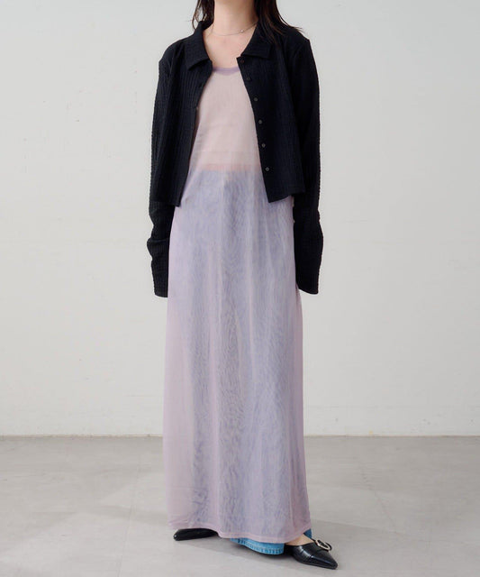 B 透感雙面設計連衣裙