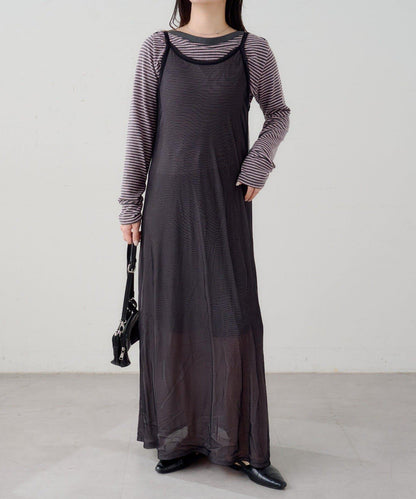 B 透感雙面設計連衣裙