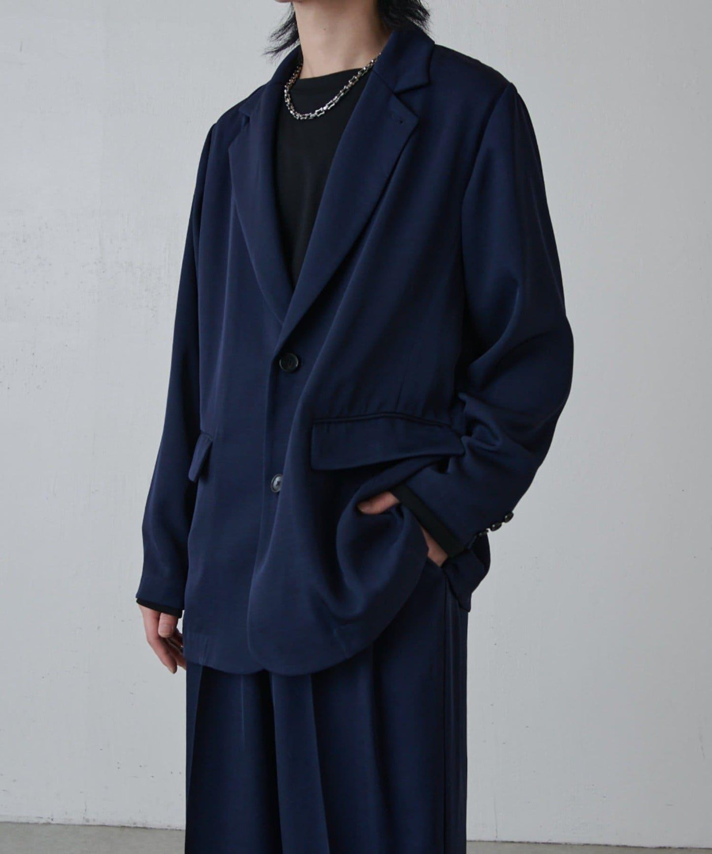 寬鬆法式斜紋外套