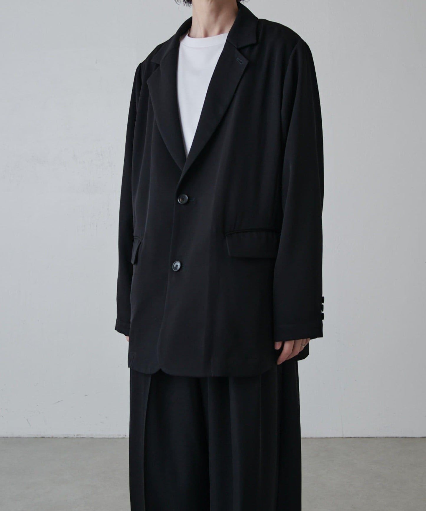 寬鬆法式斜紋外套