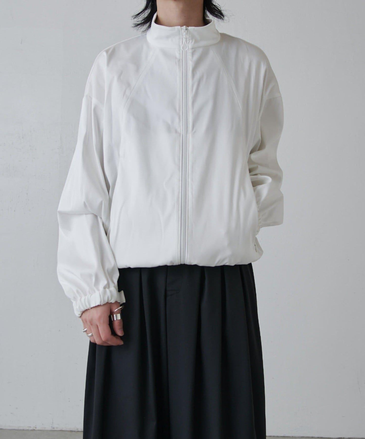 可水洗雙層緞面夾克