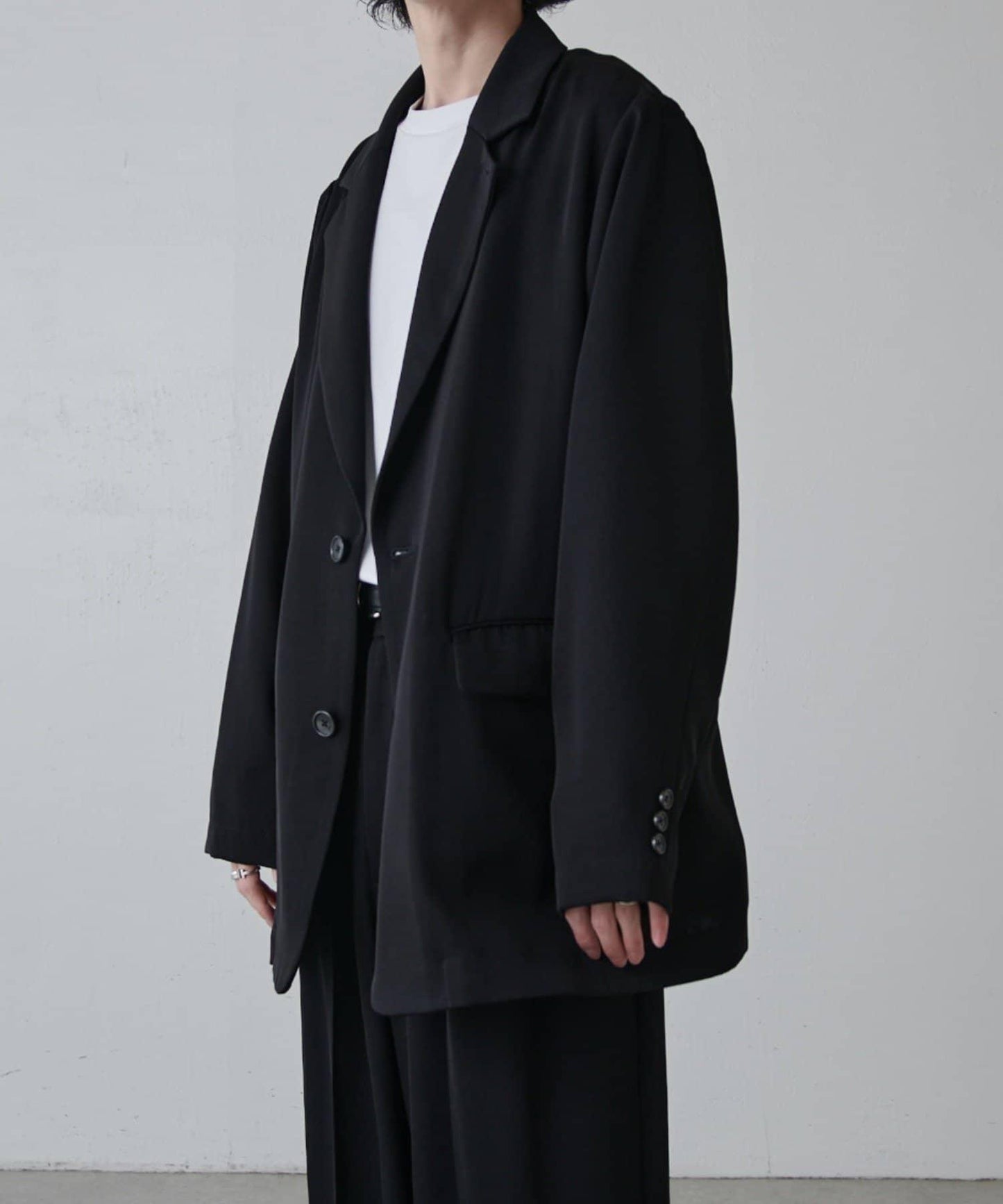 寬鬆法式斜紋外套