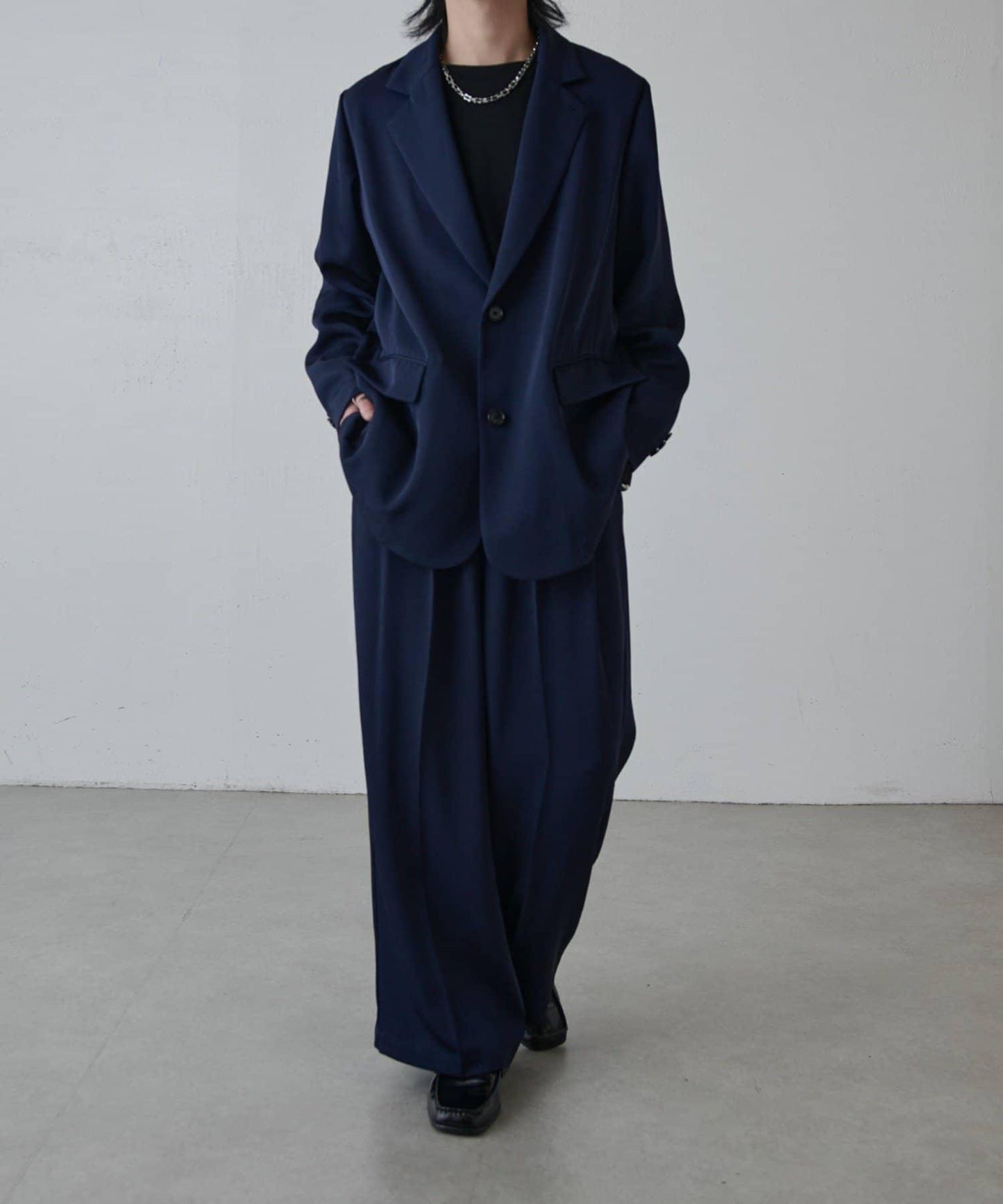 寬鬆法式斜紋外套