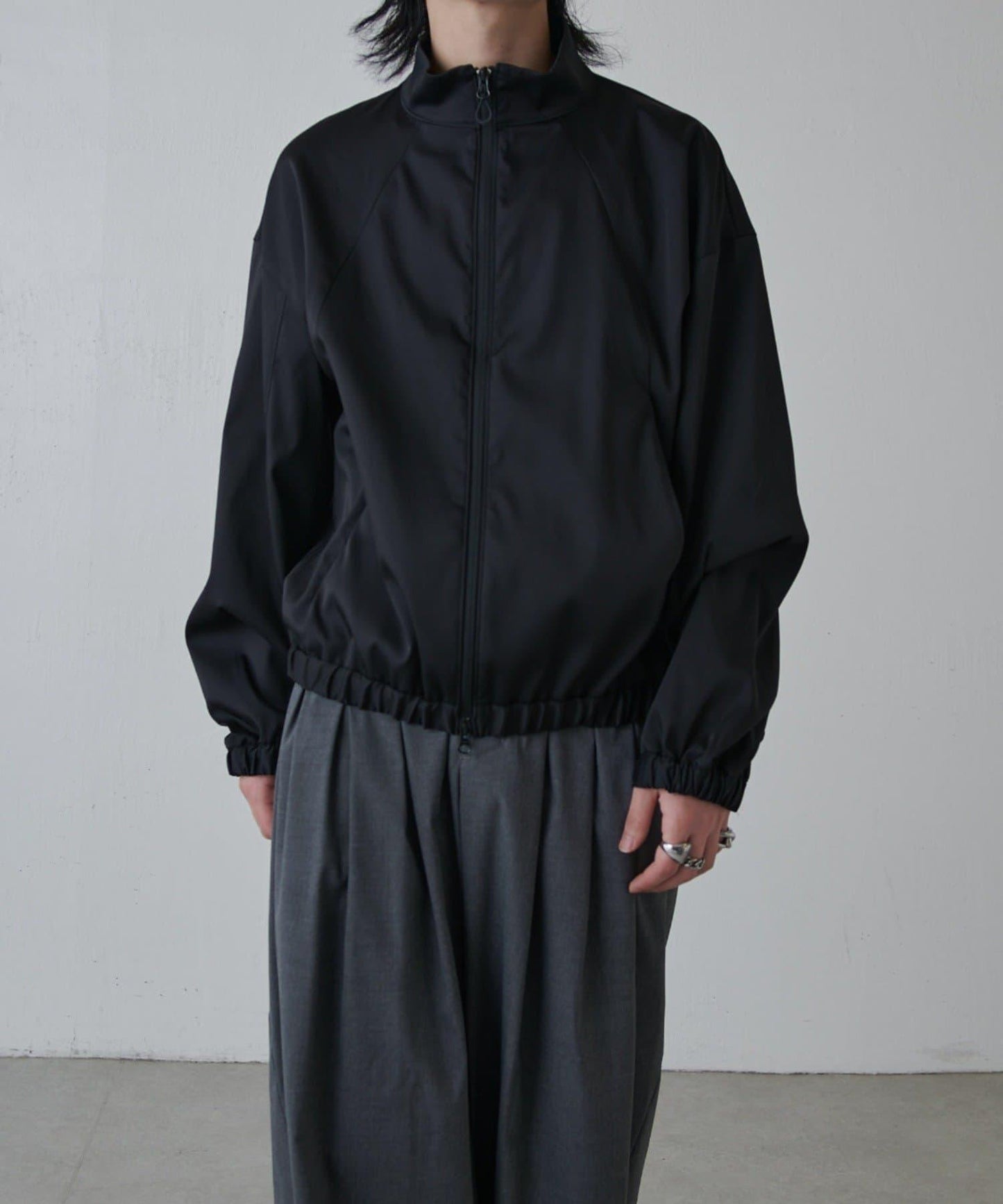 可水洗雙層緞面夾克