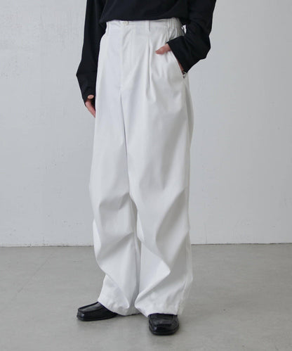 高捻面料 寬鬆設計 降落傘褲