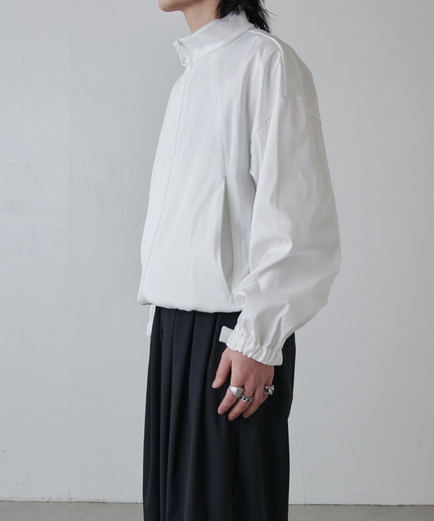 可水洗雙層緞面夾克