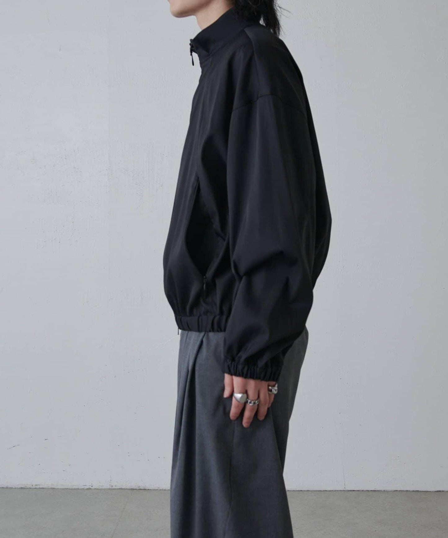 可水洗雙層緞面夾克