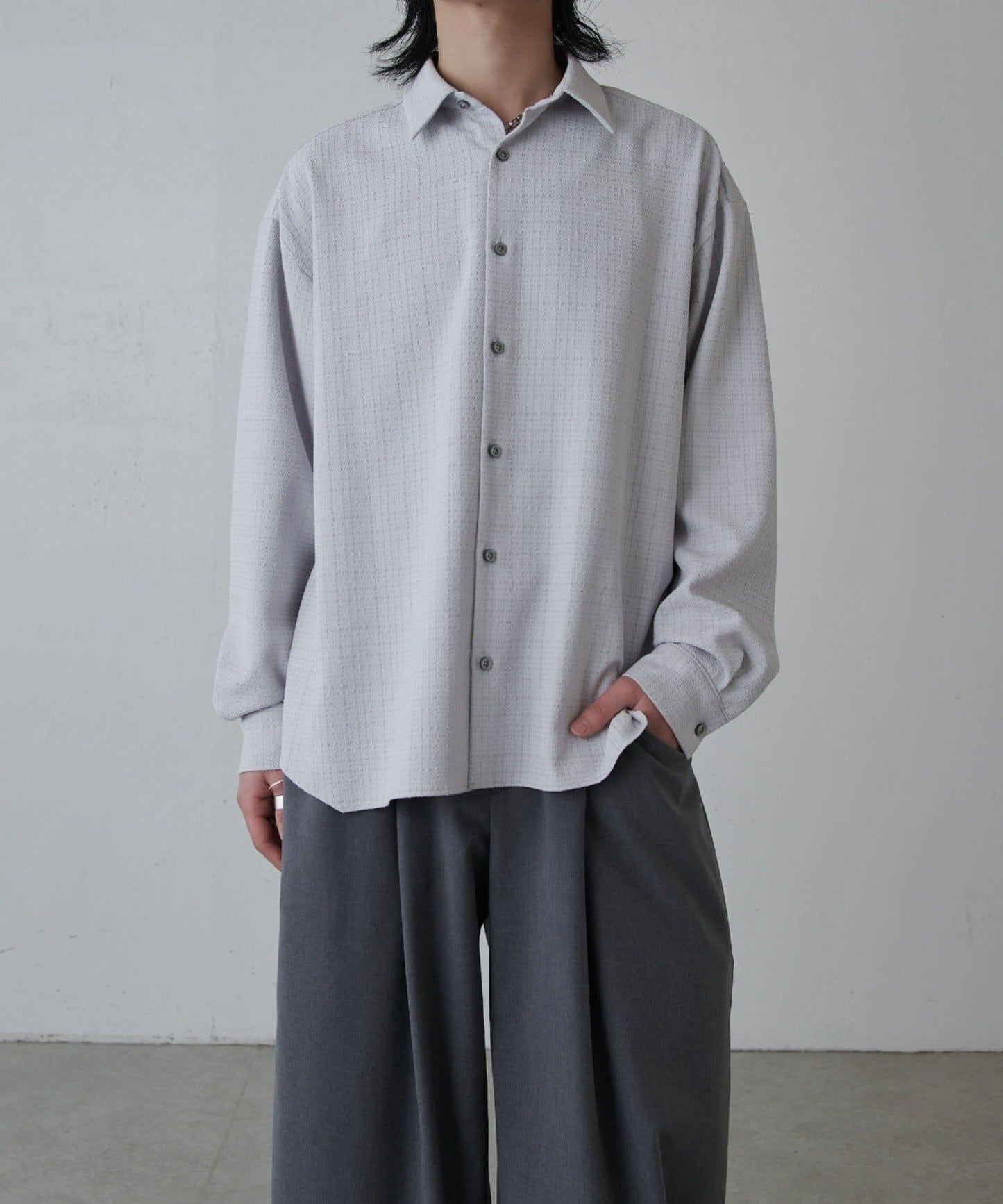 粗感質地襯衫
