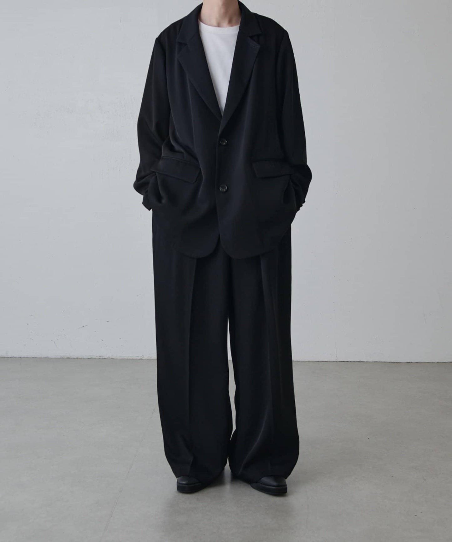 寬鬆法式斜紋外套