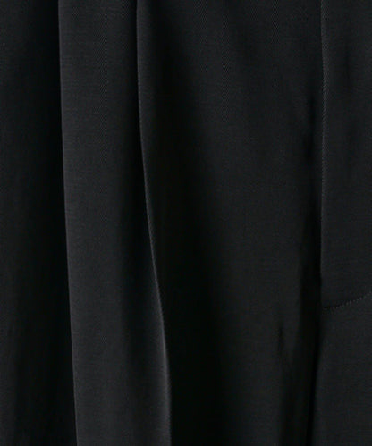 斜紋闊腿休閒長褲