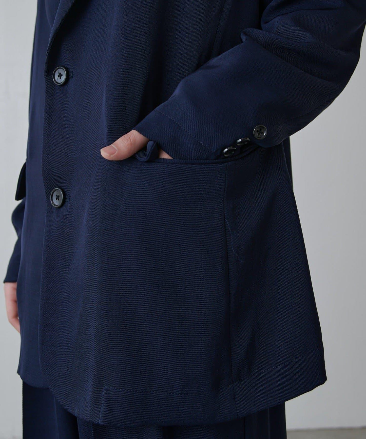 寬鬆法式斜紋外套