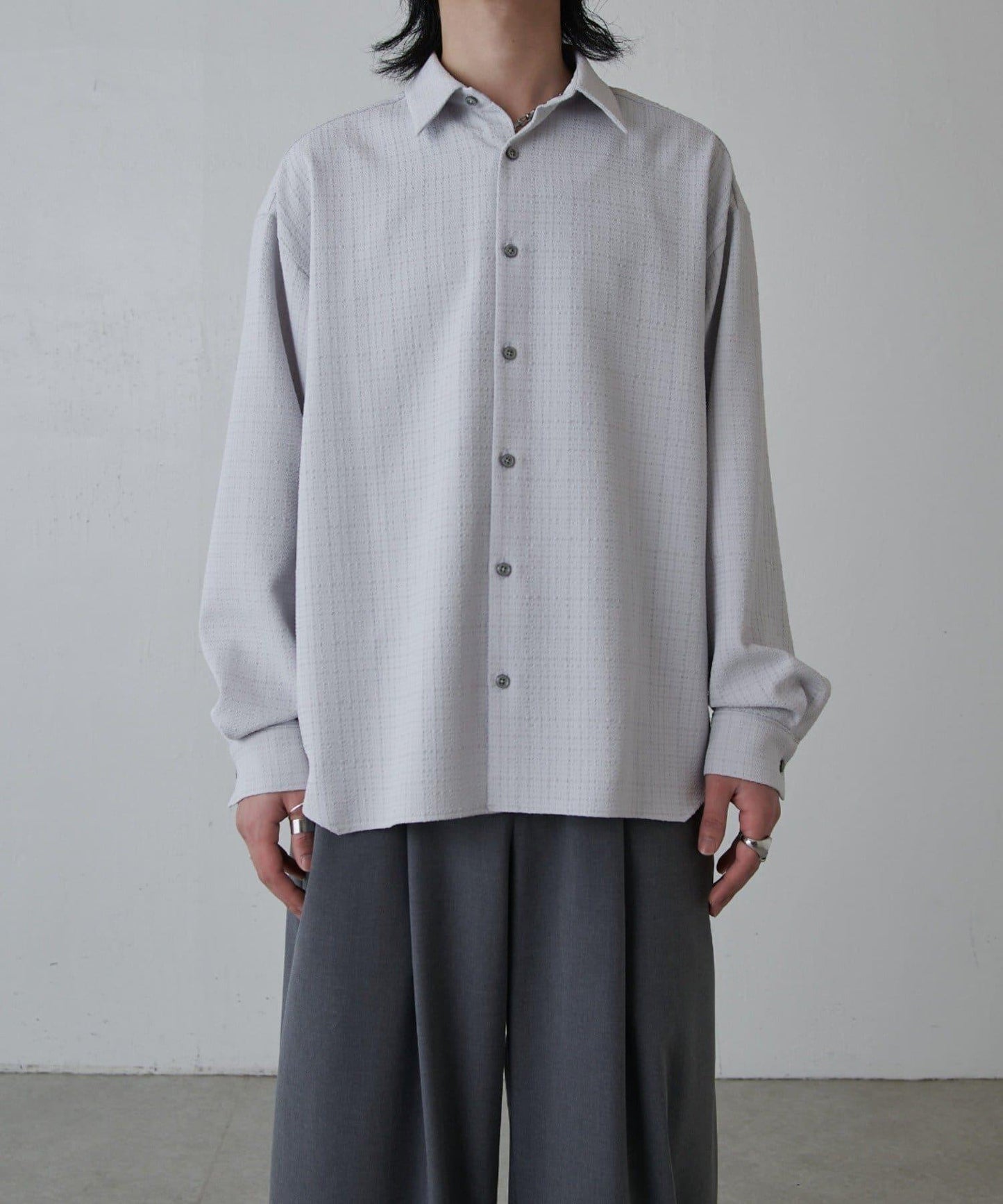 粗感質地襯衫