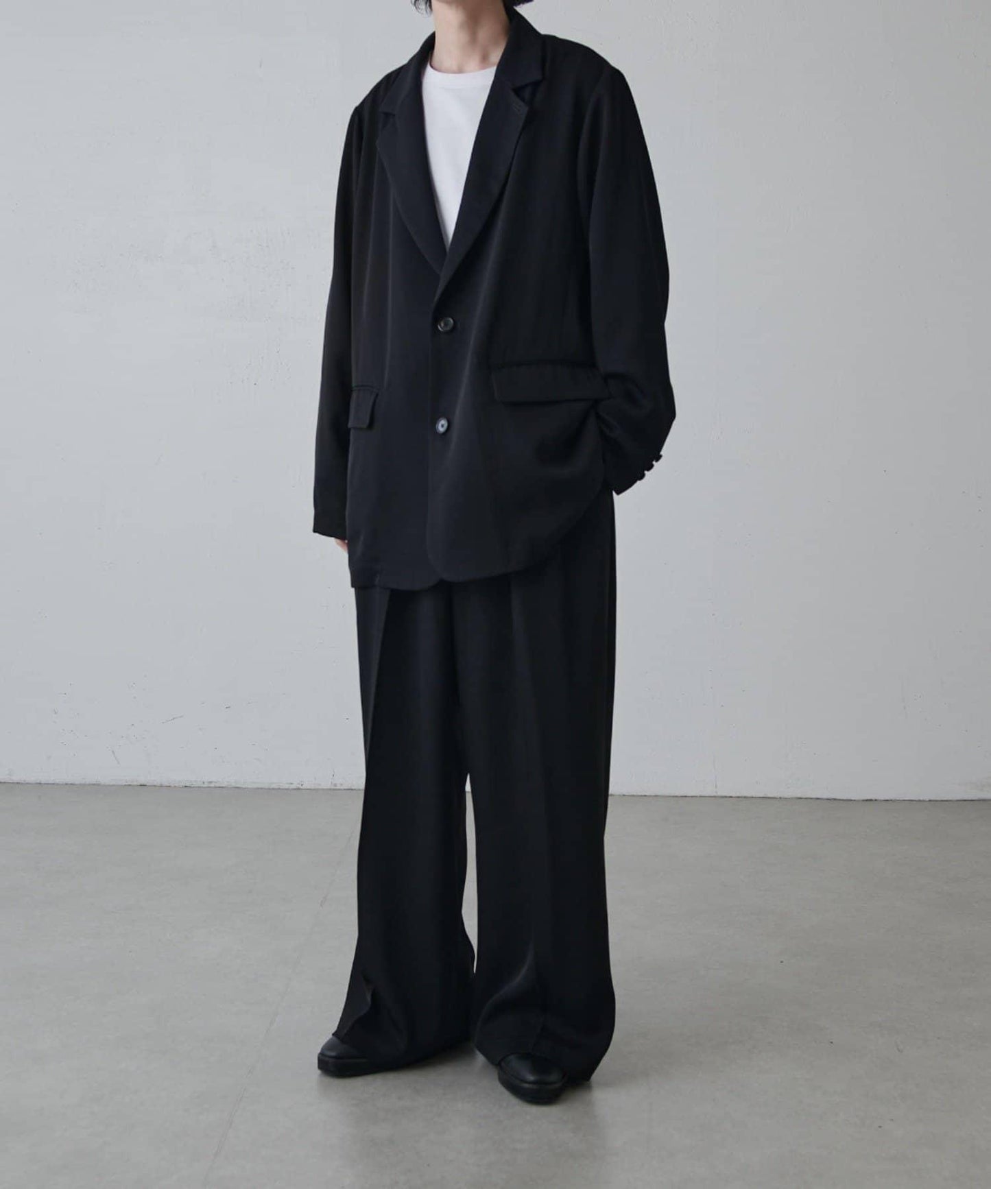 寬鬆法式斜紋外套