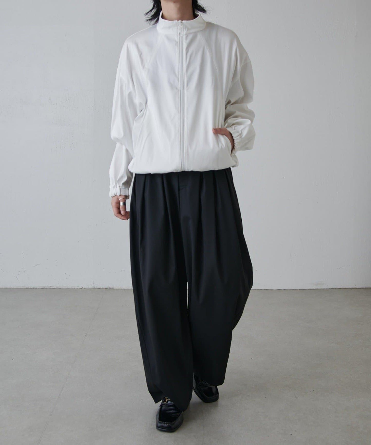 可水洗雙層緞面夾克