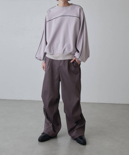 高捻面料 寬鬆設計 降落傘褲