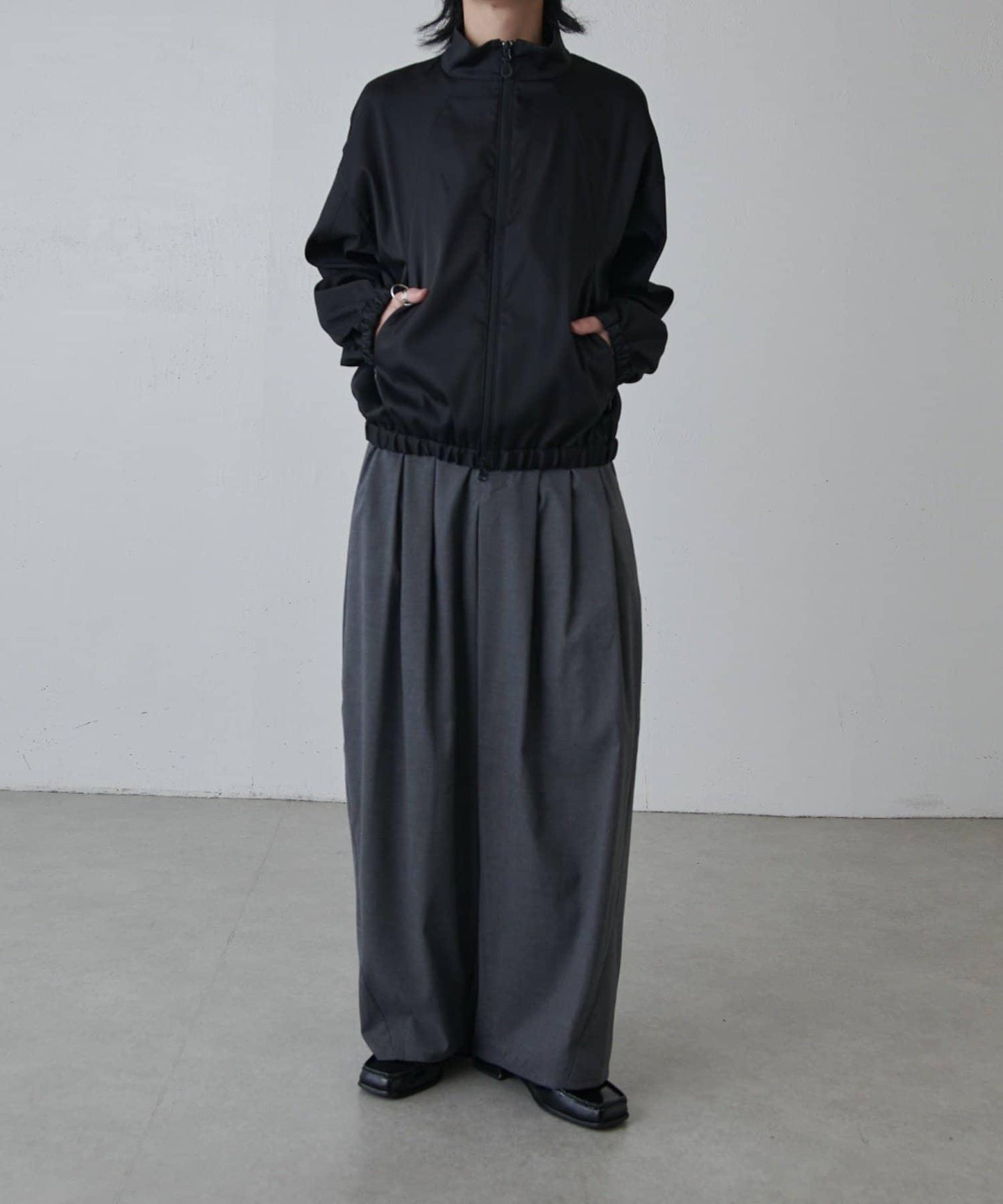 可水洗雙層緞面夾克