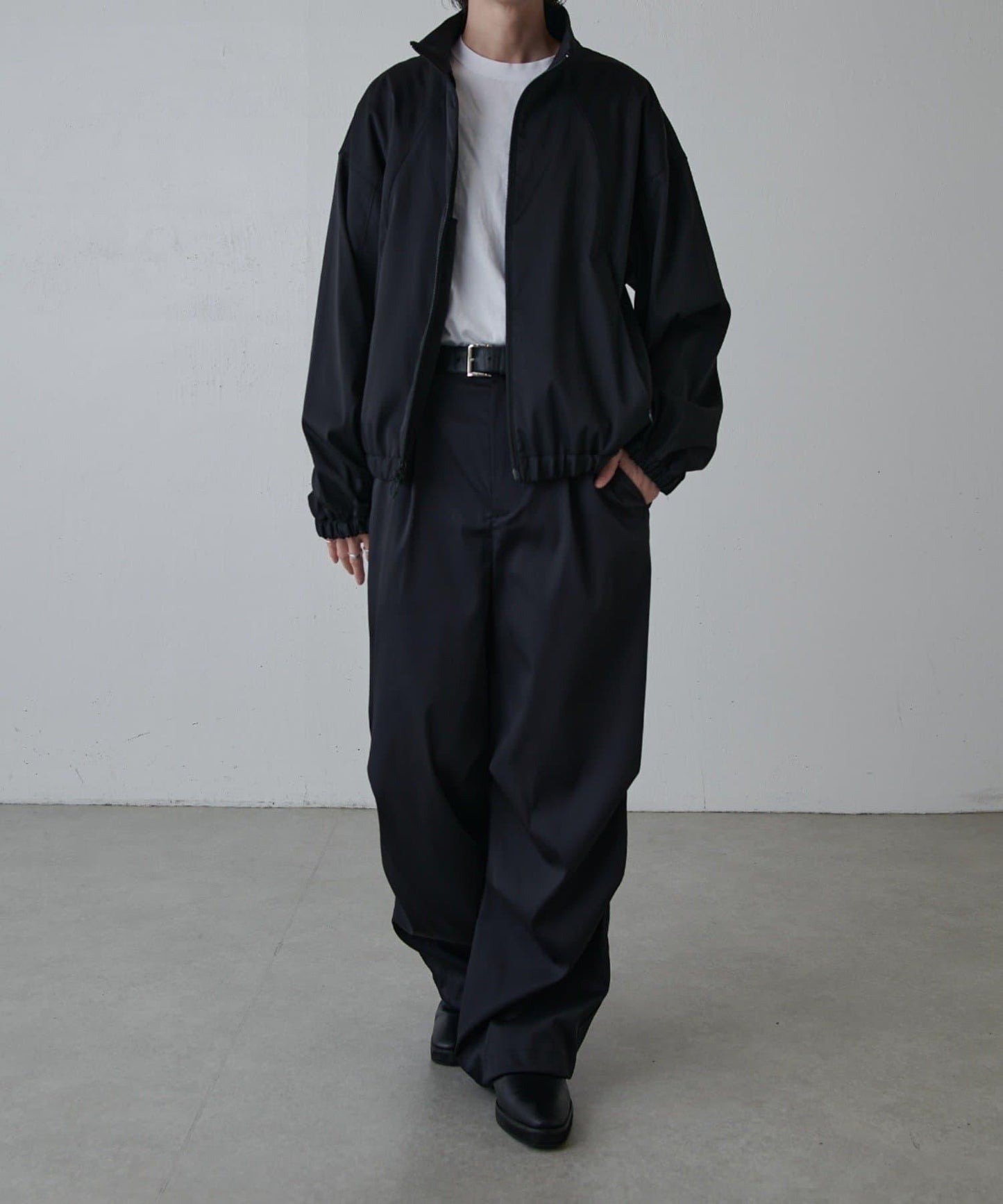 可水洗雙層緞面夾克