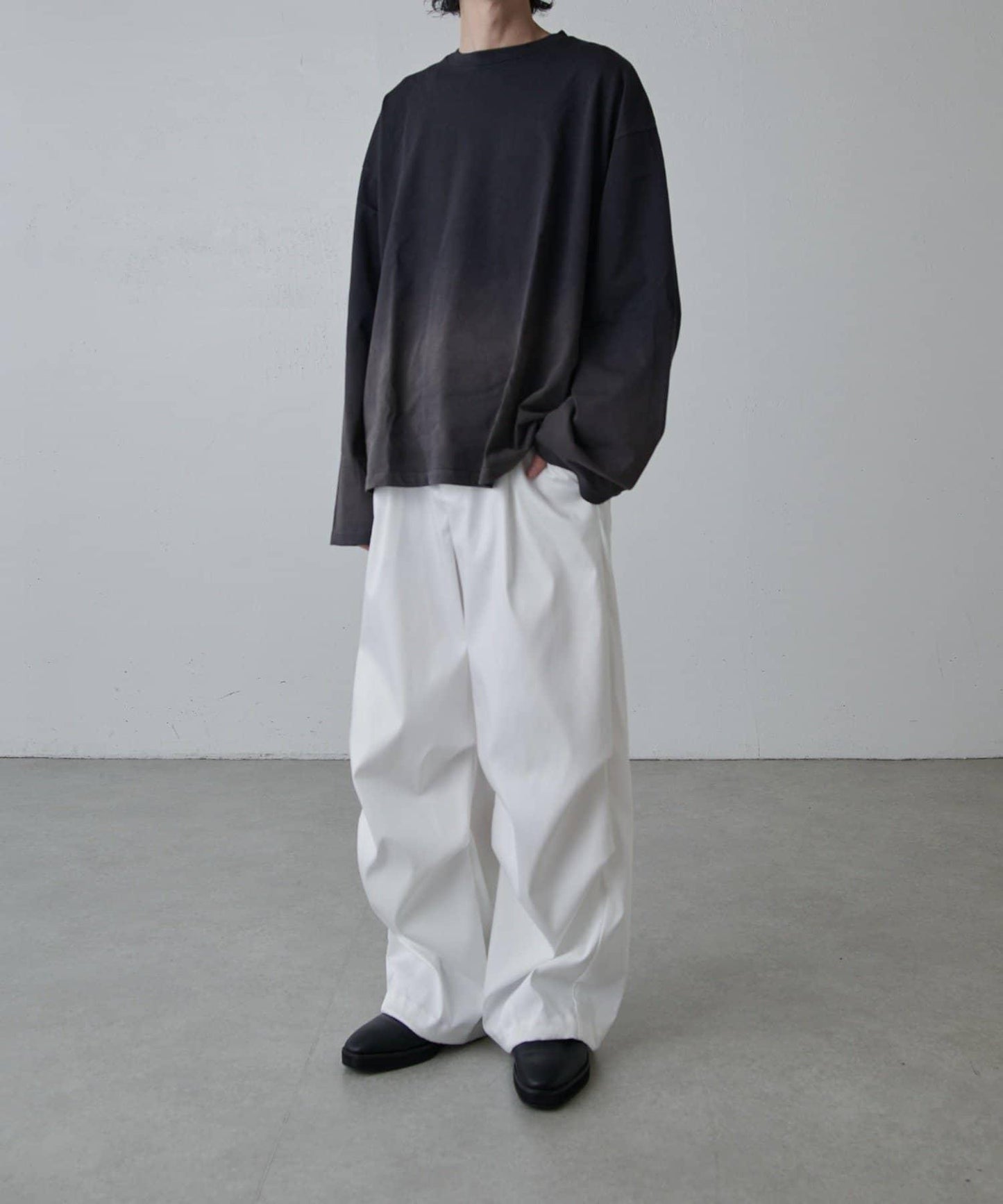 高捻面料 寬鬆設計 降落傘褲