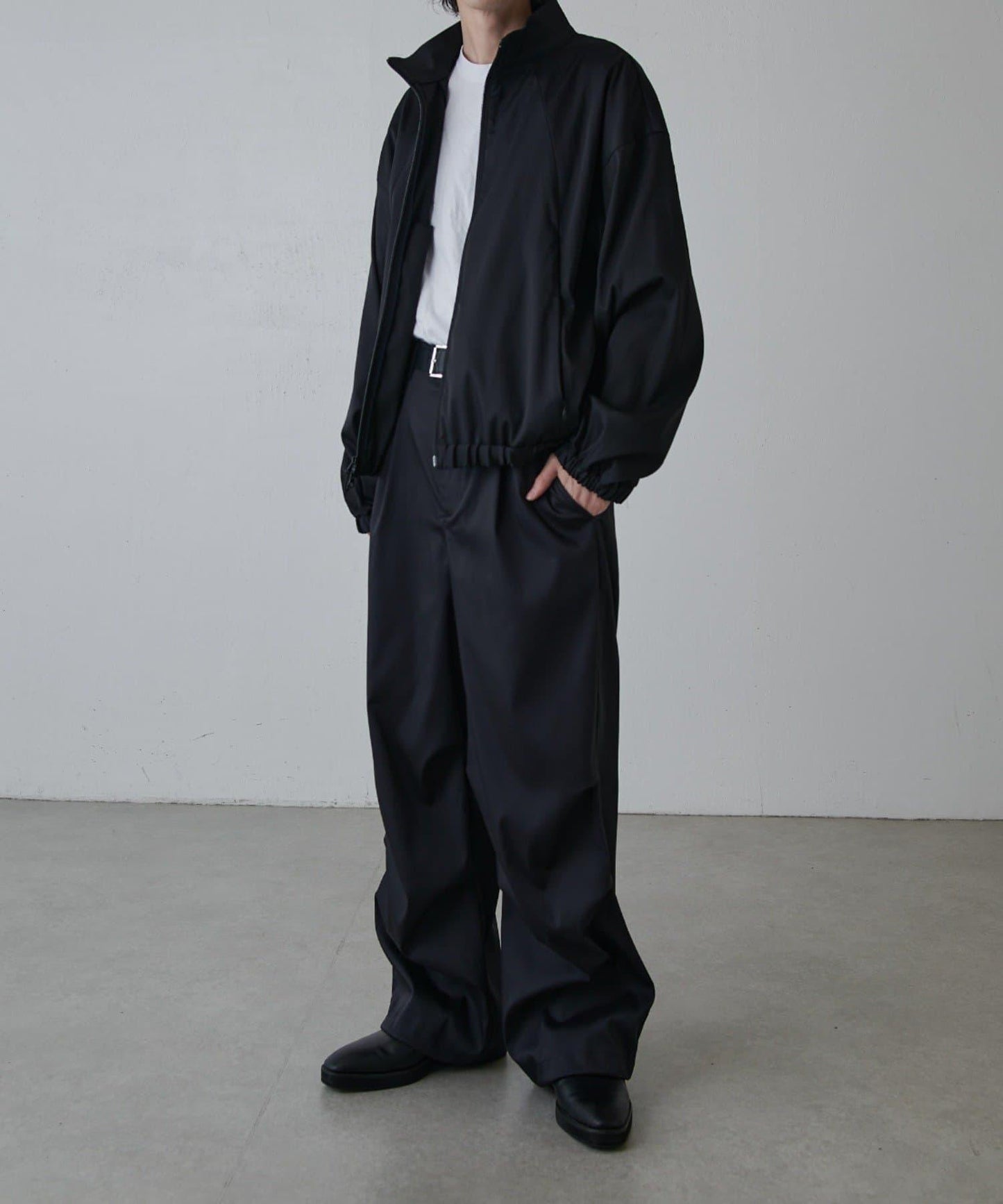 可水洗雙層緞面夾克