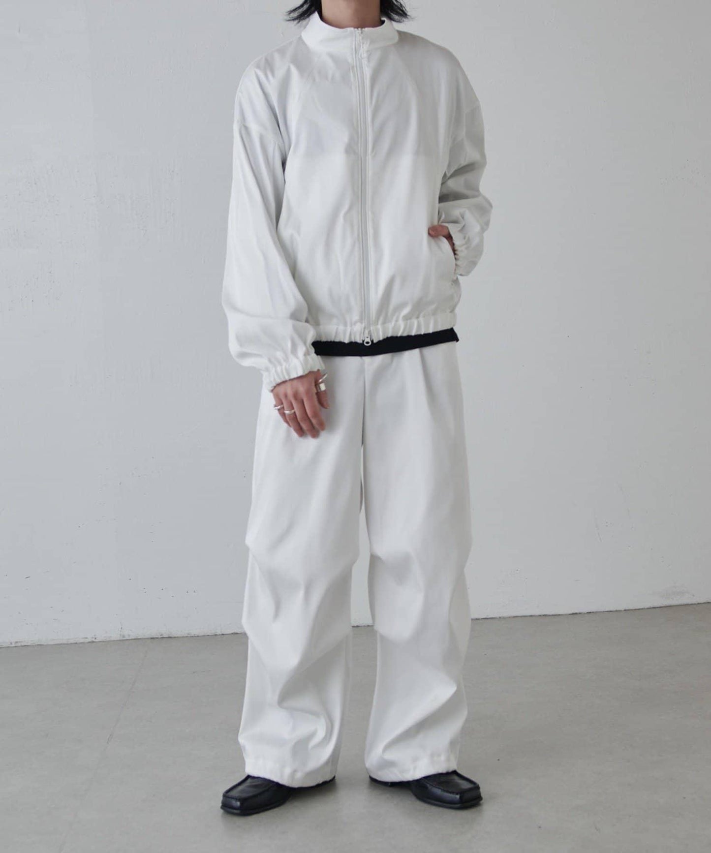 可水洗雙層緞面夾克