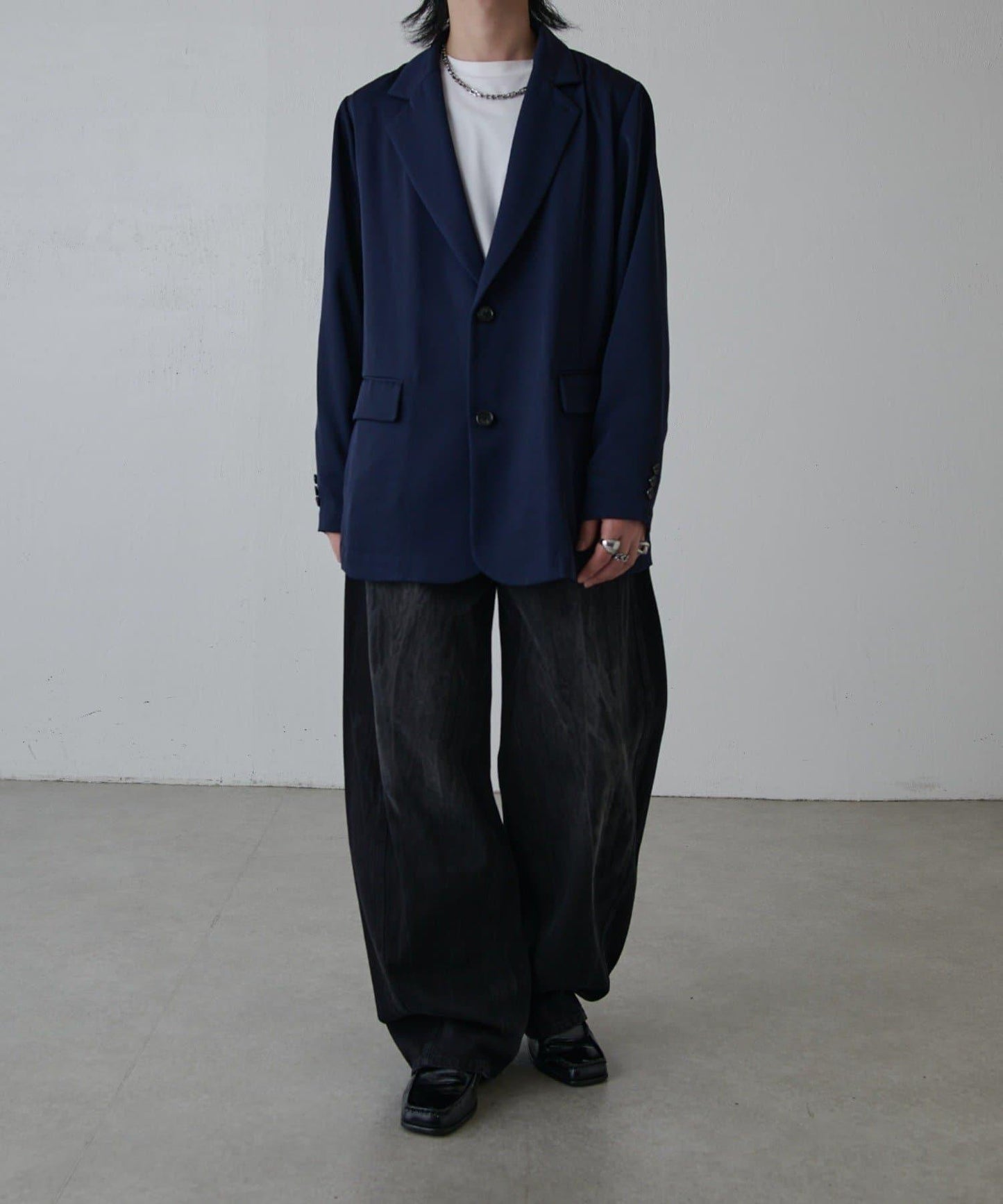 寬鬆法式斜紋外套