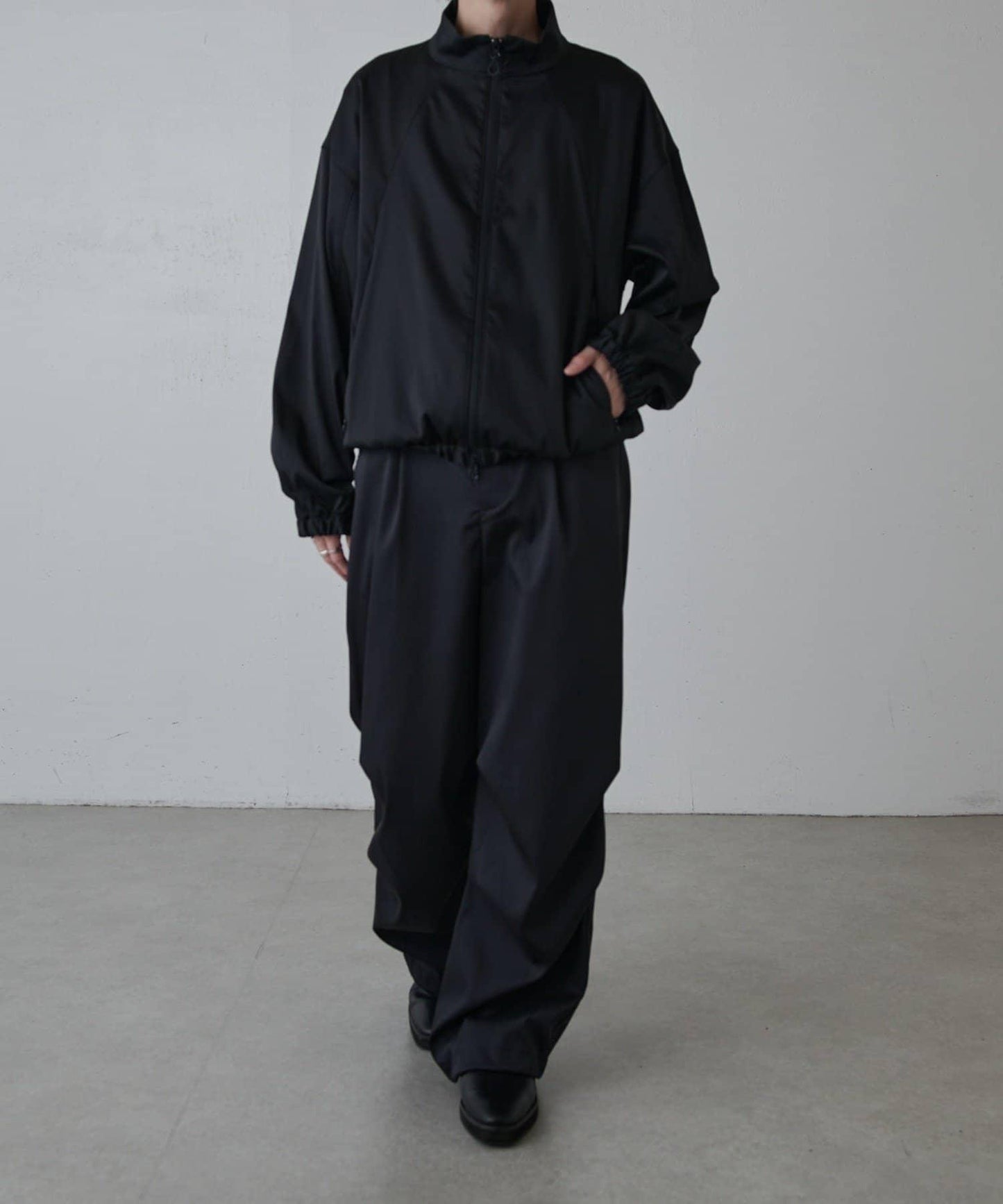 可水洗雙層緞面夾克