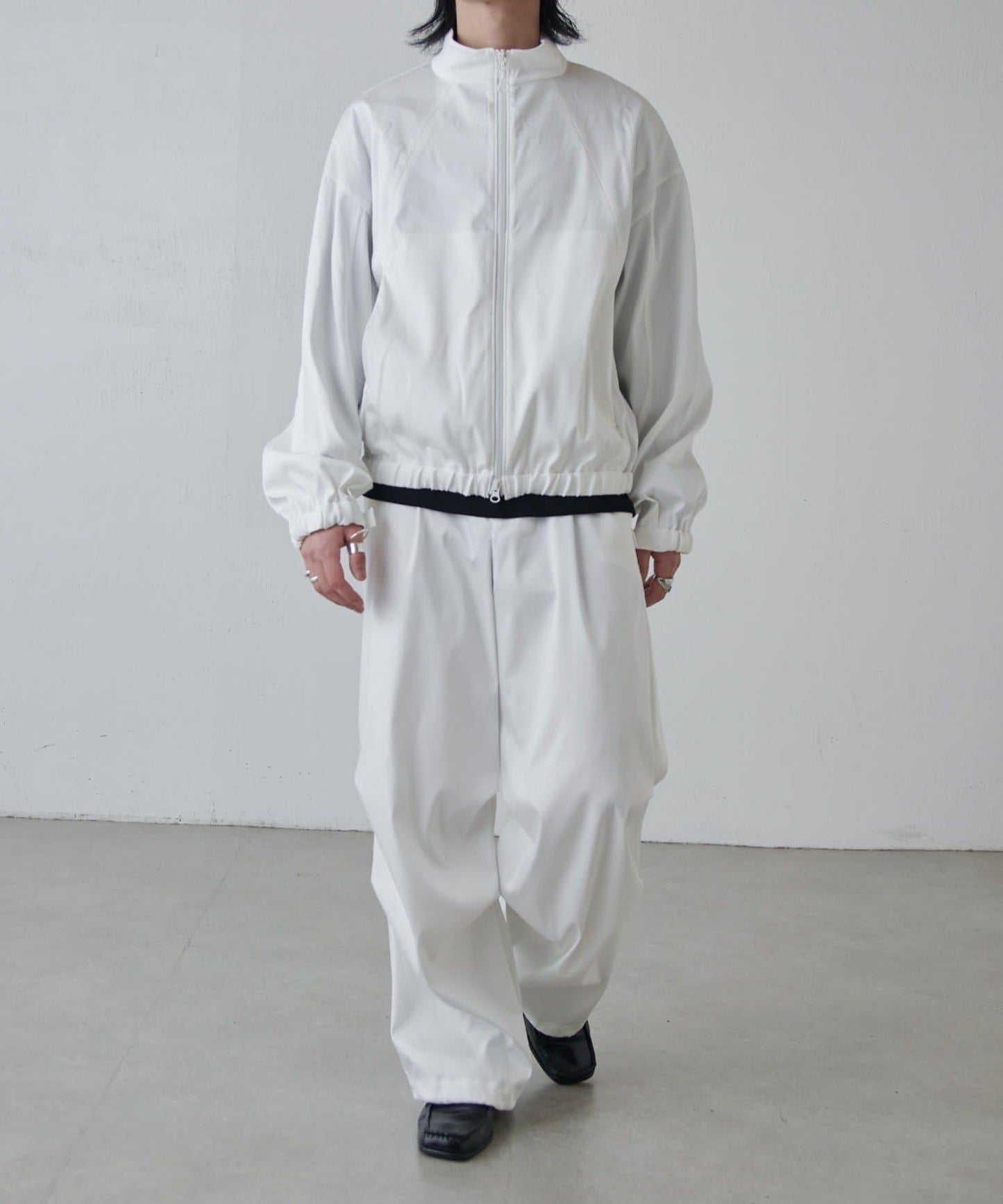 可水洗雙層緞面夾克