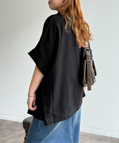 短袖蝙蝠袖 單排扣 西裝外套