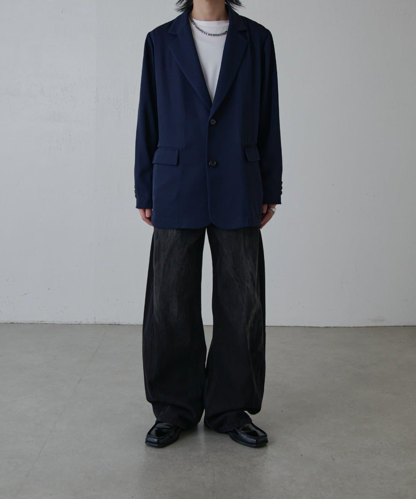 寬鬆法式斜紋外套