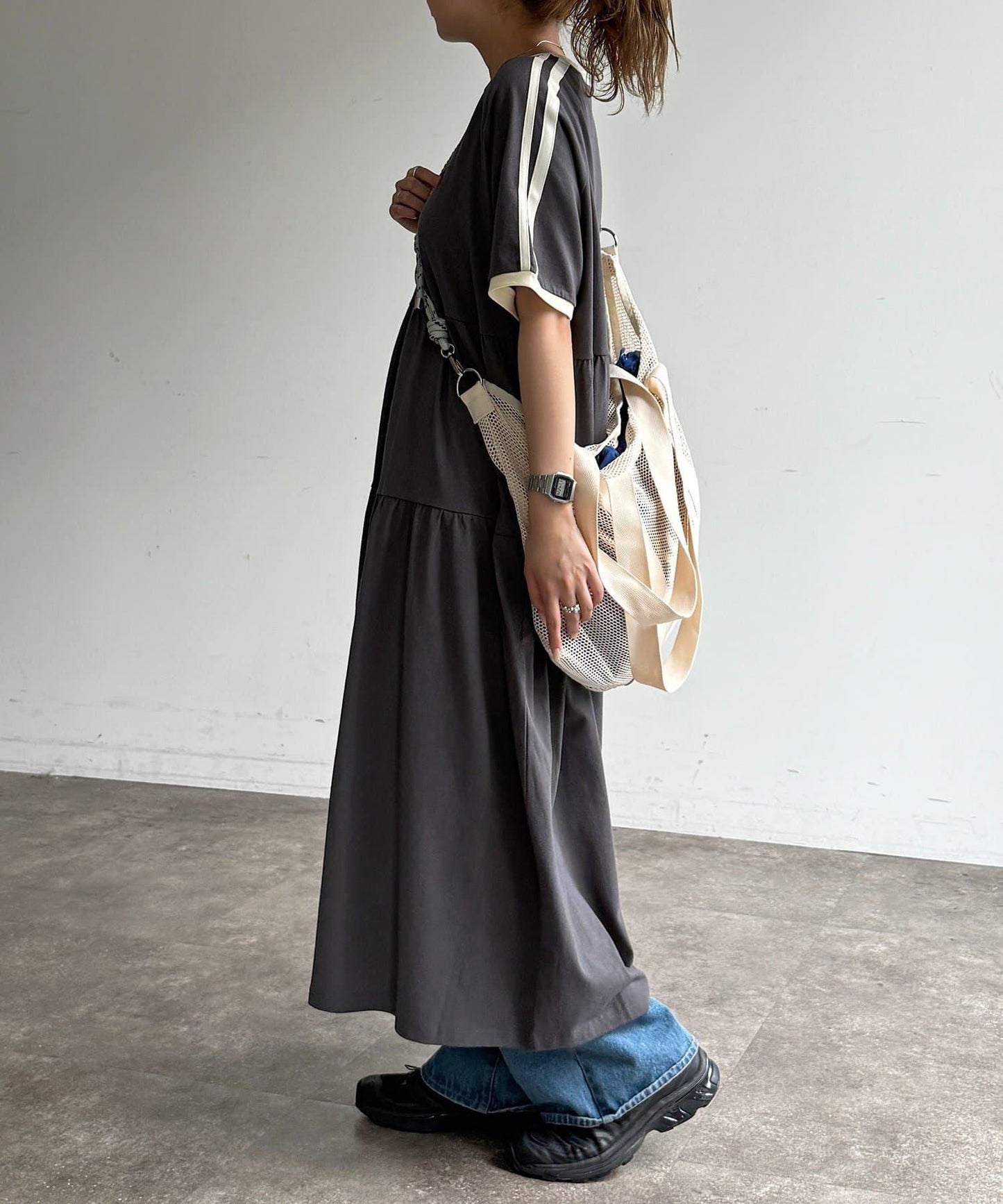 U.S. POLO ASSN. 短袖層疊連衣裙