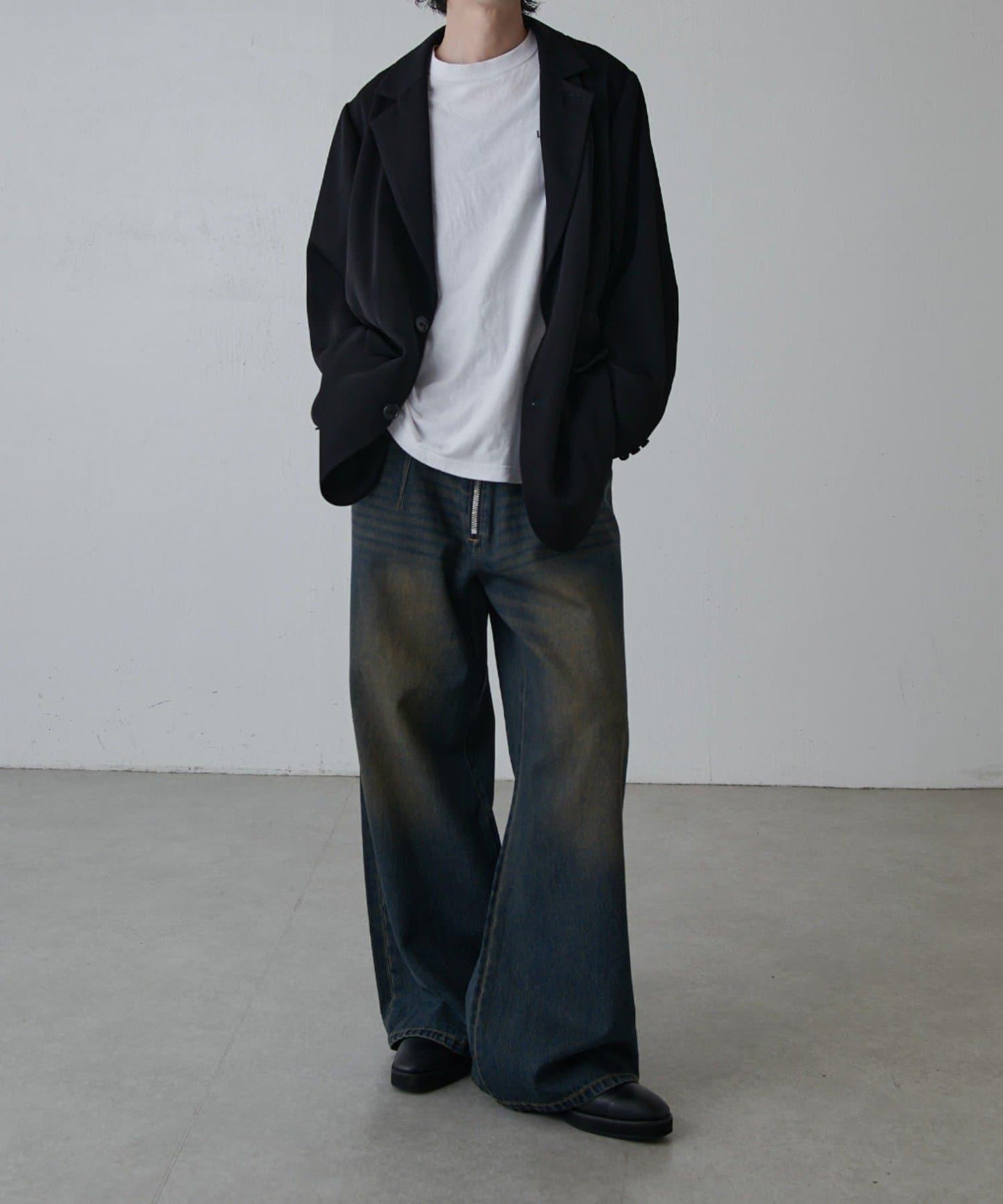 寬鬆法式斜紋外套