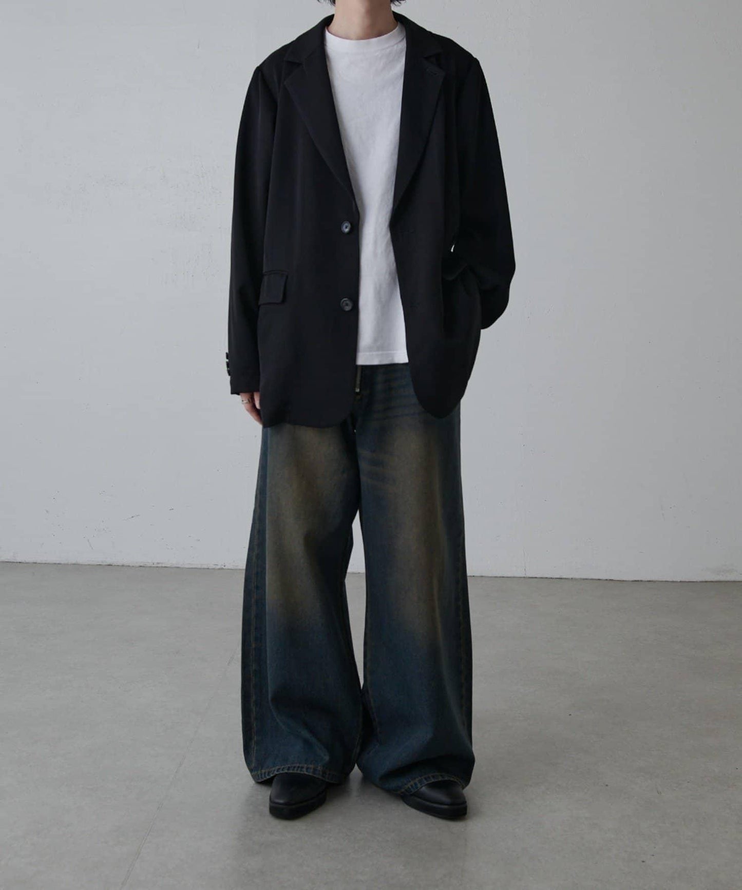 寬鬆法式斜紋外套