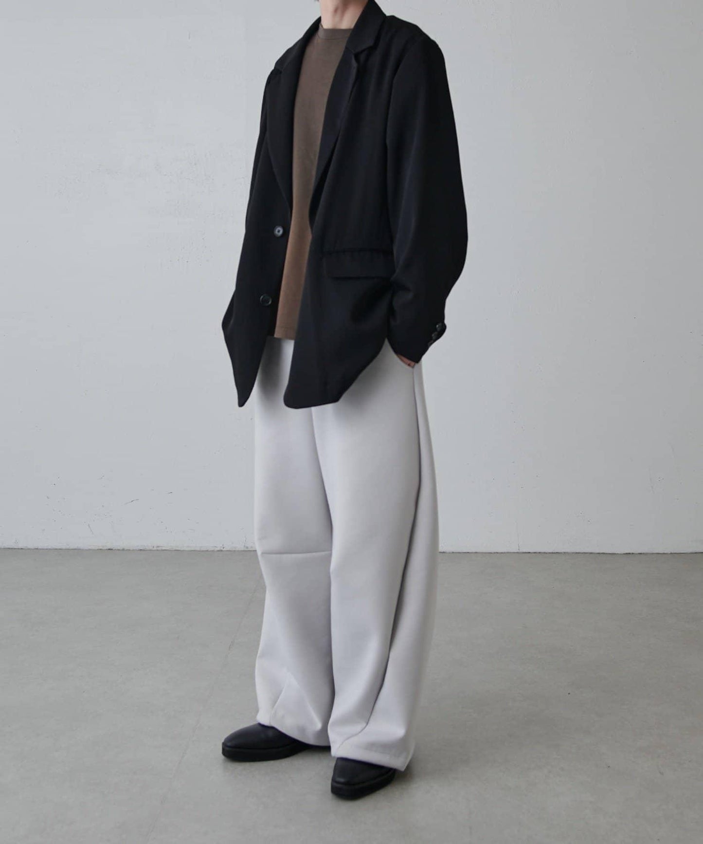 寬鬆法式斜紋外套