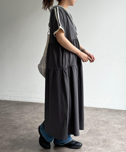 U.S. POLO ASSN. 短袖層疊連衣裙