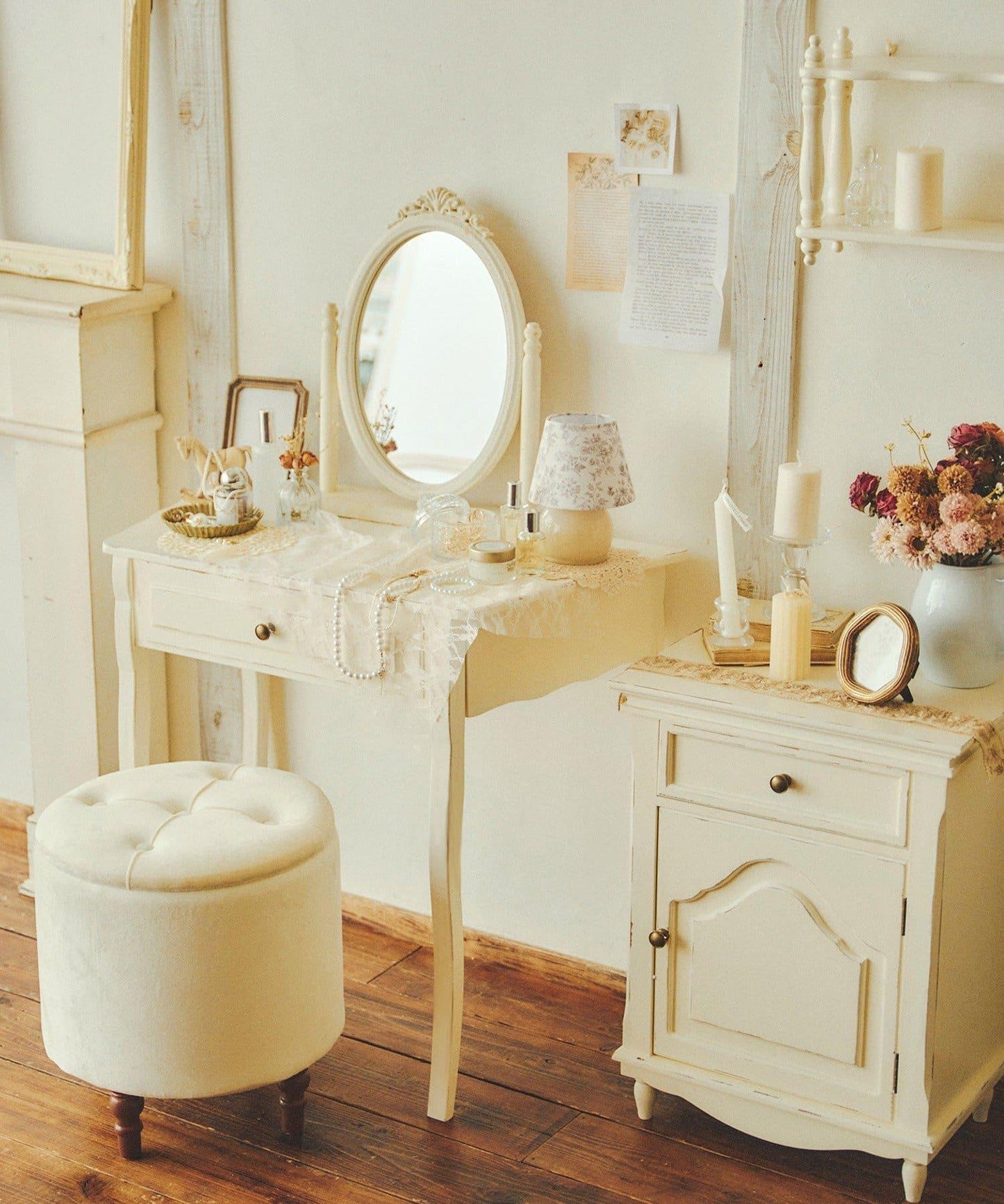 復古風設計 French Vintage 桌面鏡 《商品》