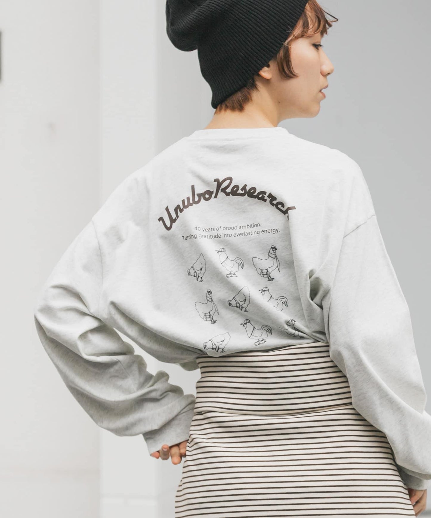 鳥貴族×UR UnuboResearch LONG-SLEEVE T-SHIRTS A 長袖T恤