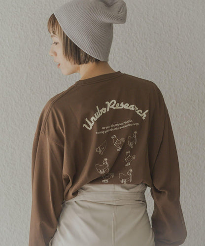 鳥貴族×UR UnuboResearch LONG-SLEEVE T-SHIRTS A 長袖T恤