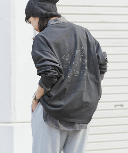 鳥貴族×UR UnuboResearch LONG-SLEEVE T-SHIRTS A 長袖T恤