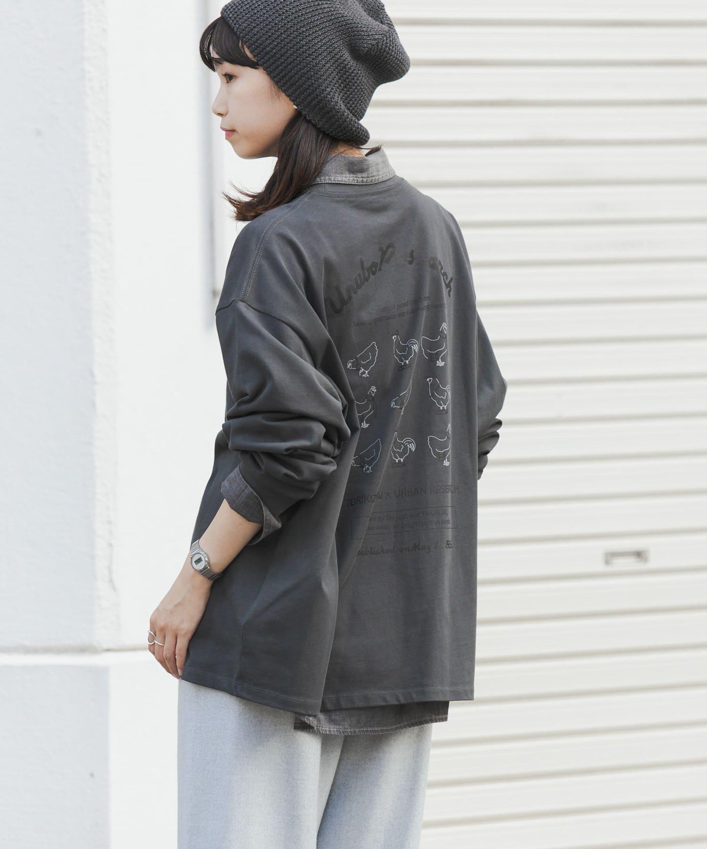 鳥貴族×UR UnuboResearch LONG-SLEEVE T-SHIRTS A 長袖T恤