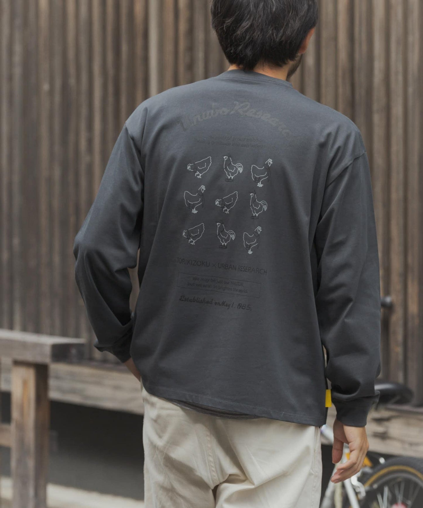 鳥貴族×UR UnuboResearch LONG-SLEEVE T-SHIRTS A 長袖T恤