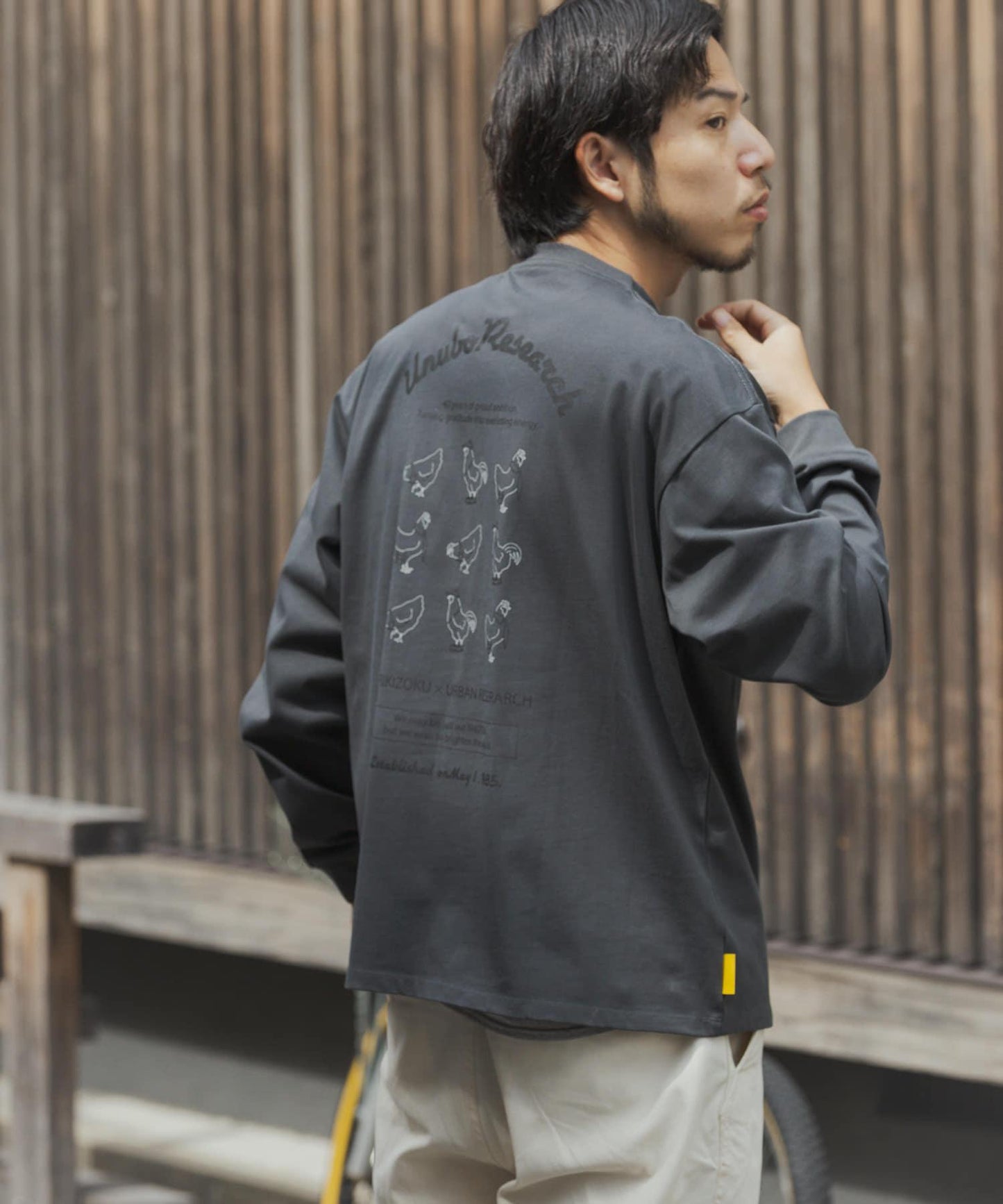 鳥貴族×UR UnuboResearch LONG-SLEEVE T-SHIRTS A 長袖T恤