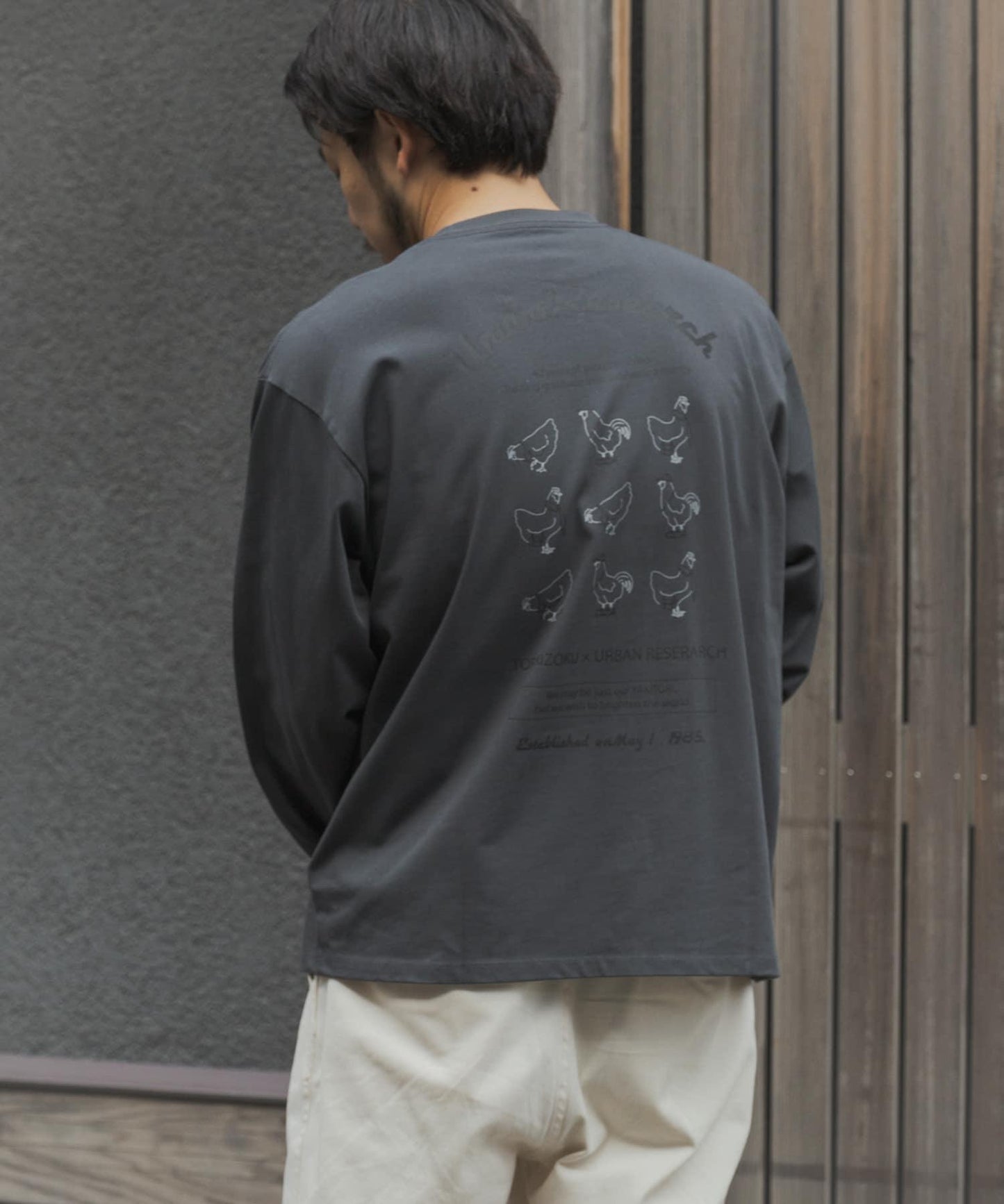 鳥貴族×UR UnuboResearch LONG-SLEEVE T-SHIRTS A 長袖T恤