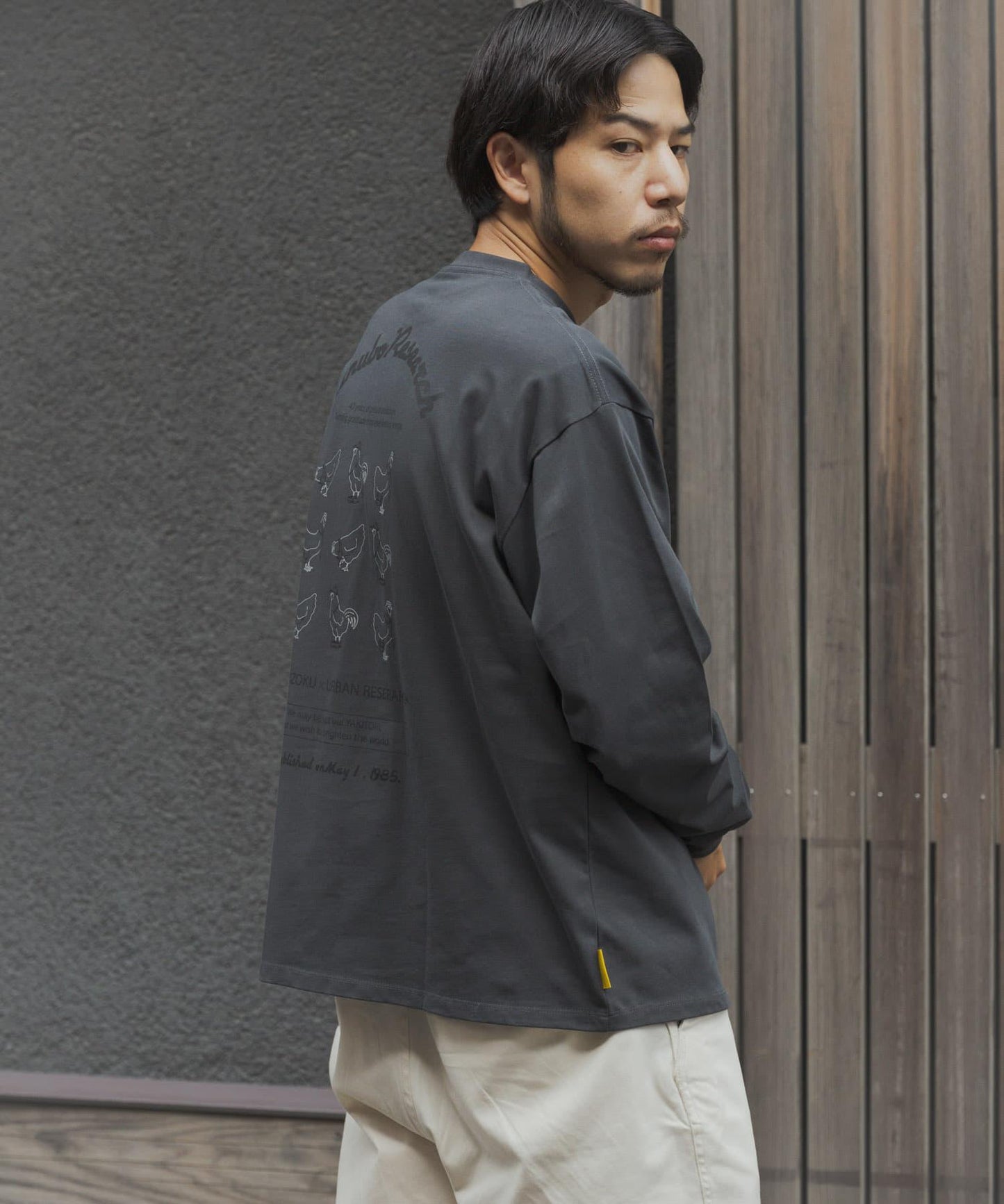 鳥貴族×UR UnuboResearch LONG-SLEEVE T-SHIRTS A 長袖T恤