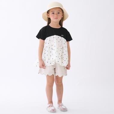 防汙功能 荷葉邊設計 休閒短褲