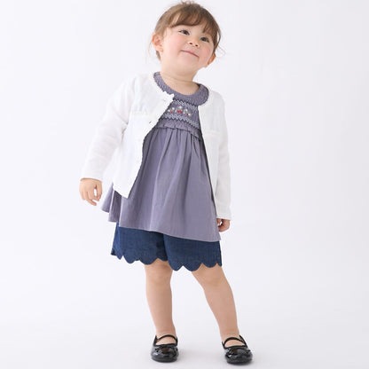 防汙功能 荷葉邊設計 休閒短褲