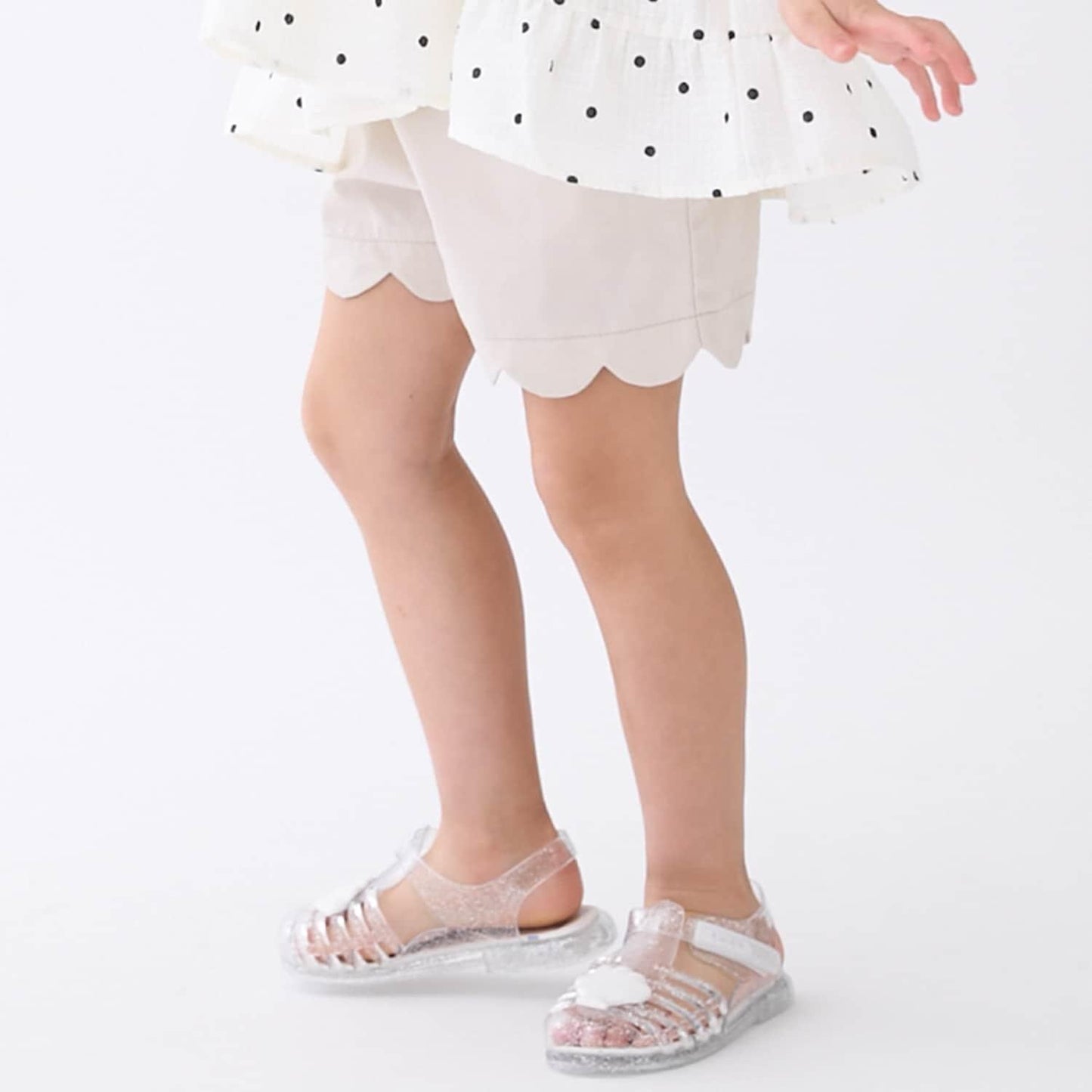 防汙功能 荷葉邊設計 休閒短褲